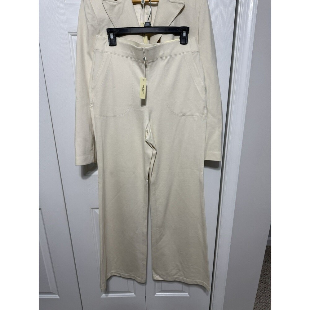 Max Studio Cream Women’s Pantsuit Size L NWT - Picture 10 of 12